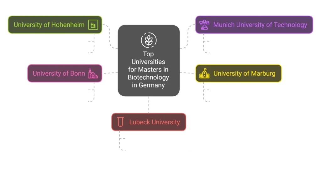 Top 5 best free publich Universities for Masters in Biotechnology in Germany